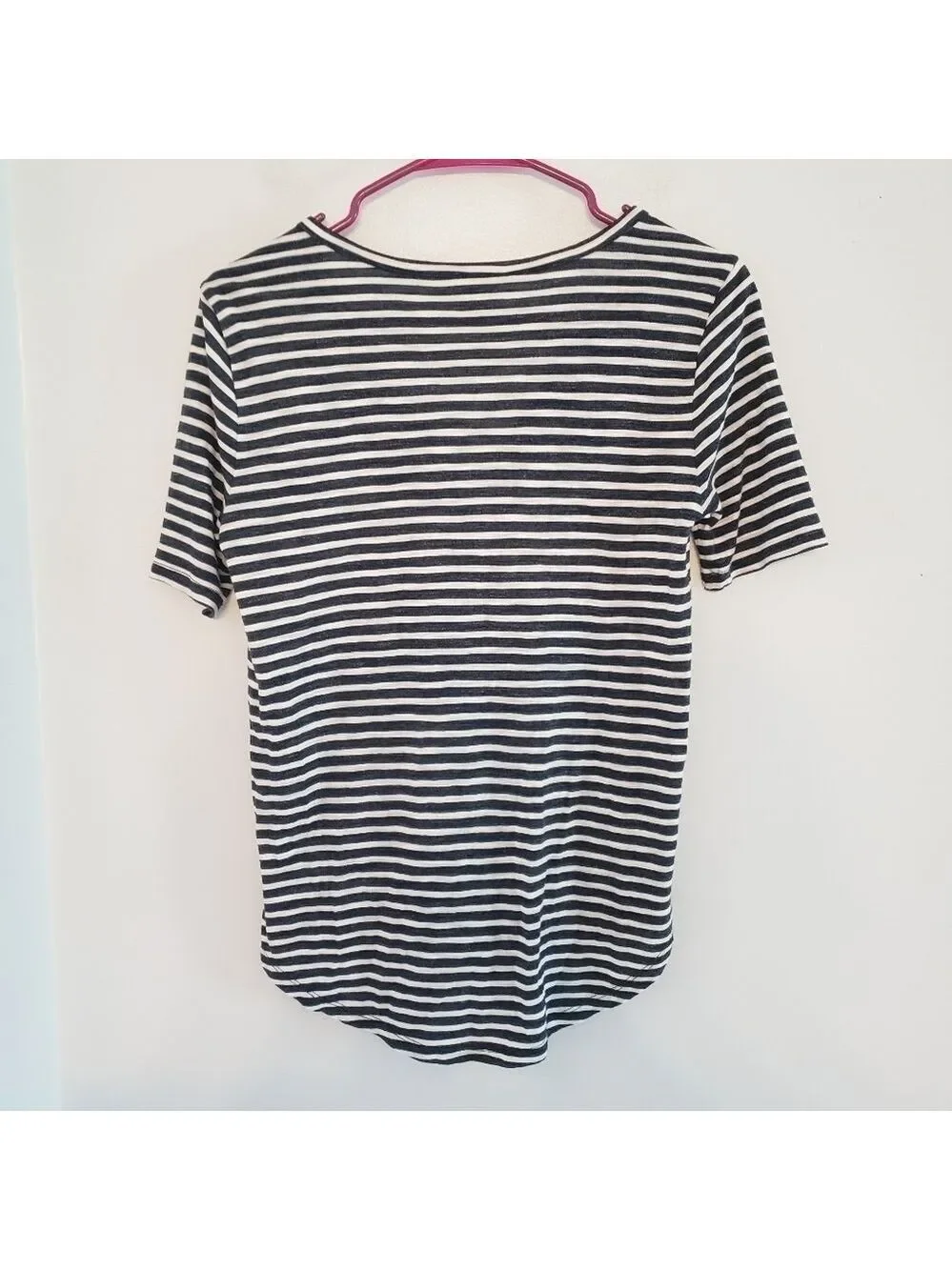 Madewell Navy/White Stripe Tee - Picture 3 of 5